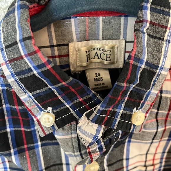 BOY LONG SLEEVE BUTTON DOWN SHIRT - Picture 2 of 4